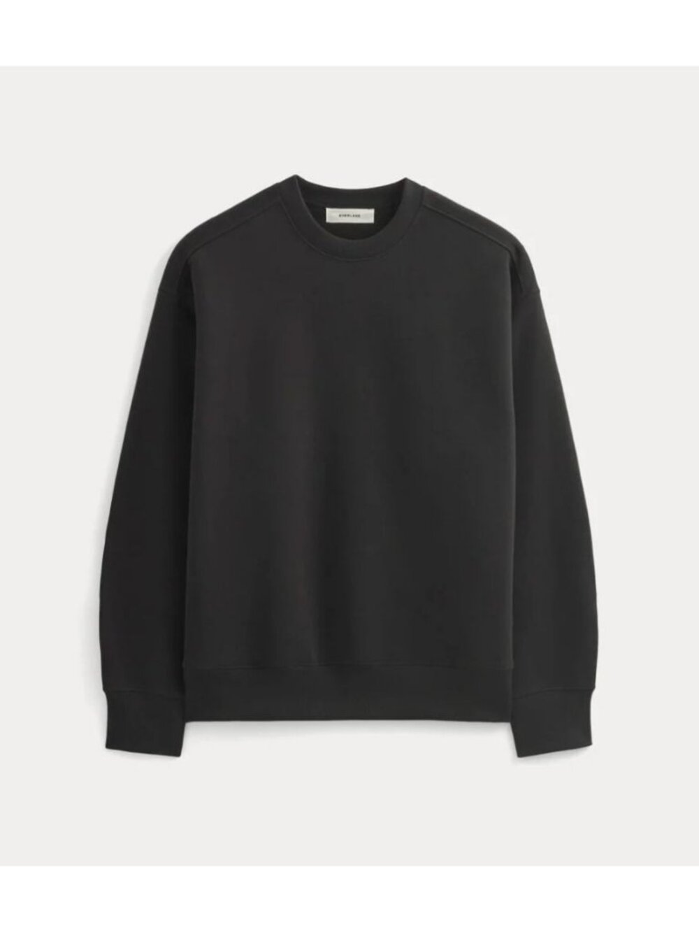 Everlane The Luxe Fleece Crew Pullover Women's Size Large in Black New With Tag!